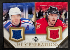 2005-06 Upper Deck NHL Generation Game Used Jagr/Havlat #D-JH