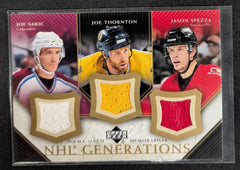 2005-06 Upper Deck NHL Generation Game Used Sakic/Thornton/Spezza #T-STS