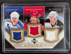 2005-06 Upper Deck NHL Generation Game Used Messier/Shanahan/Thornton #T-MST
