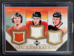 2005-06 Upper Deck NHL Generation Game Used Clarke/Gagne/Primeau #T-CGP