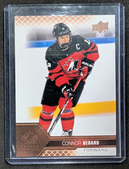 2022 Team Canada Junior Connor Bedard Pink Gold #23