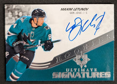 2020-21 Ultimate Collection Maxim Letunov Ultimate Signatures Auto USR-ML