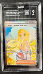 2025 Pokemon Mega Evolution Lillie's Dertermination SIR TAG 9