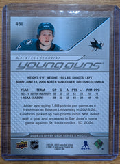 2024-25 Upper Deck Macklin Celebrini Exclusive Young Guns /100