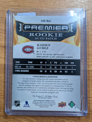2022-23 Upper Deck Premier Kaiden Guhle Rookie Auto Patch 32/65