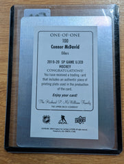 2019-20 SP Game Used Connor McDavid One-of-One Printing Plate