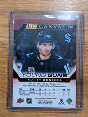 2022-23 Upper Deck Series 1 Matty Beniers UD Canvas Young Gun