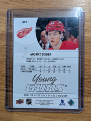 2021-22 Upper Deck Series 2 Moritz Seider Young Guns