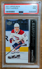 2021 Upper Deck Cole Caufield Young Guns PSA 9