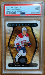 2023 Artifacts Cole Caufield Light Blue Steel - PSA 9