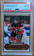 2015 U.D. Canvas Connor McDavid POE - PSA 10