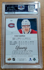 2021 Upper Deck Cole Caufield Young Guns PSA 10