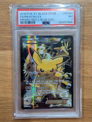 2016 Pokemon XY Black Star Pikachu EX Promo XY124 - PSA 7