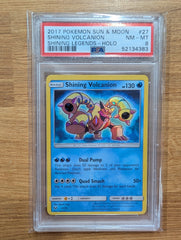 2017 Pokemon Sun & Moon Shining Volcanion Holo - PSA 8