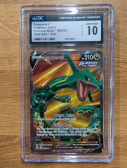 2021 Pokemon Evolving Skies Rayquaza V - CGC 10