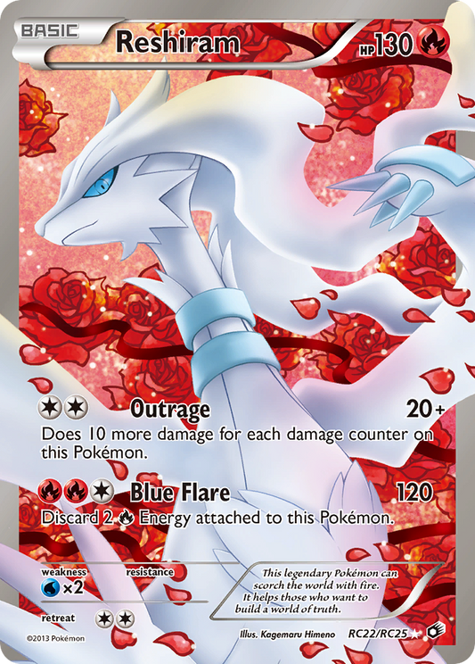 Reshiram - RC22 - Legendary Treasures