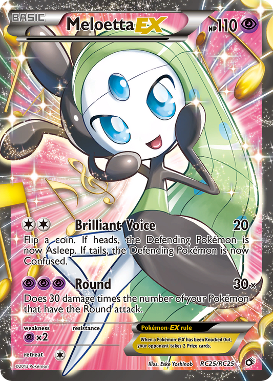 Meloetta-EX - RC25 - Legendary Treasures