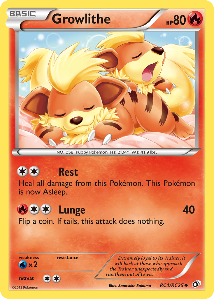 Growlithe - RC4 - Legendary Treasures