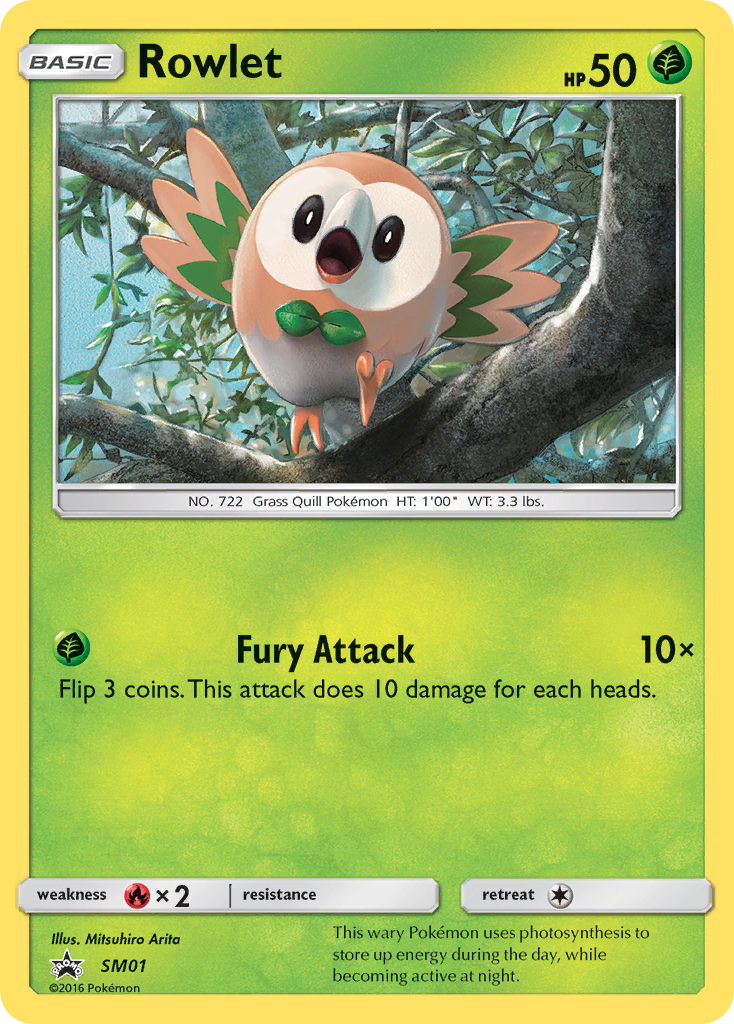 Rowlet - SM01 - SM Black Star Promos