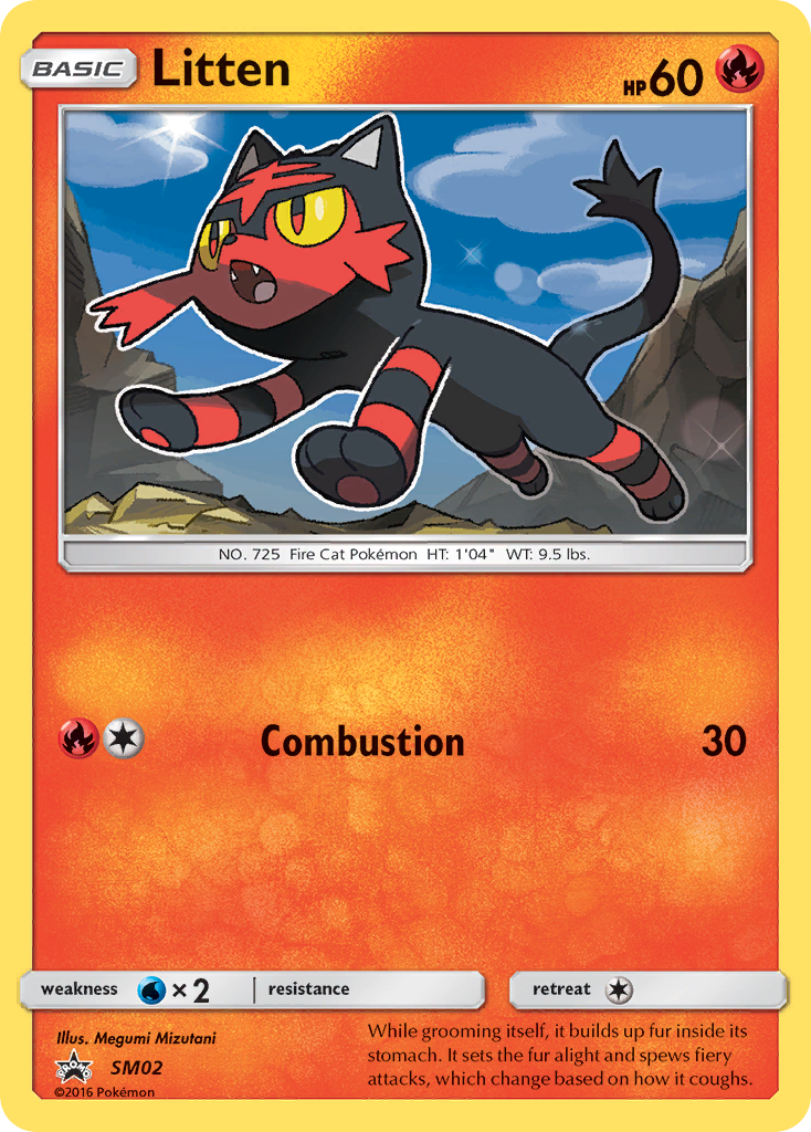 Litten - SM02 - SM Black Star Promos