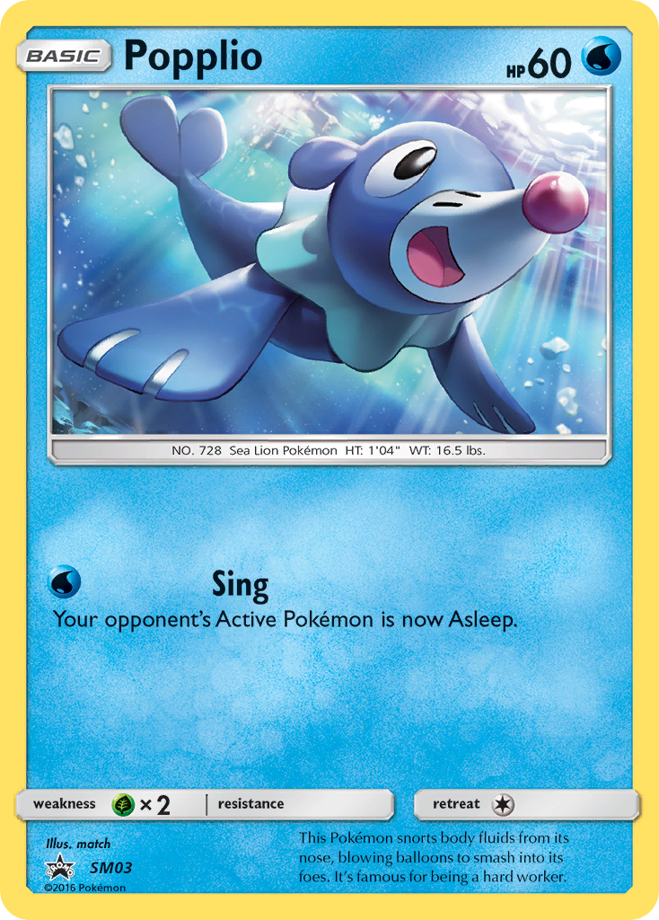 Popplio - SM03 - SM Black Star Promos