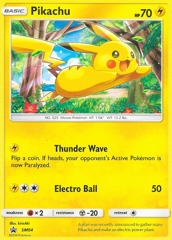 Pikachu - SM04 - SM Black Star Promos