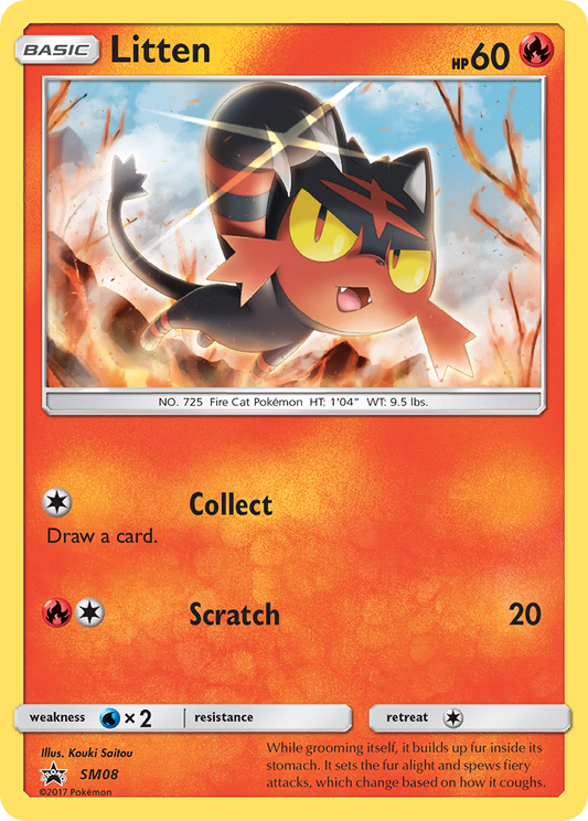 Litten - SM08 - SM Black Star Promos