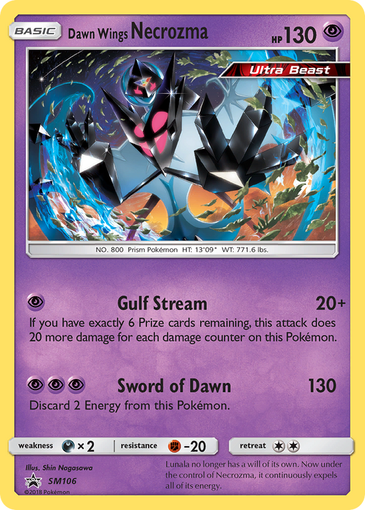 Dawn Wings Necrozma - SM106 - SM Black Star Promos