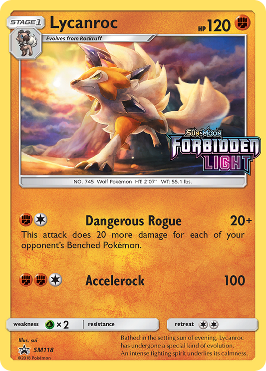 Lycanroc - SM118 - SM Black Star Promos