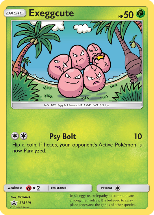 Exeggcute - SM119 - SM Black Star Promos