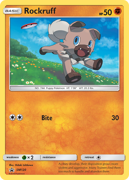 Rockruff - SM120 - SM Black Star Promos