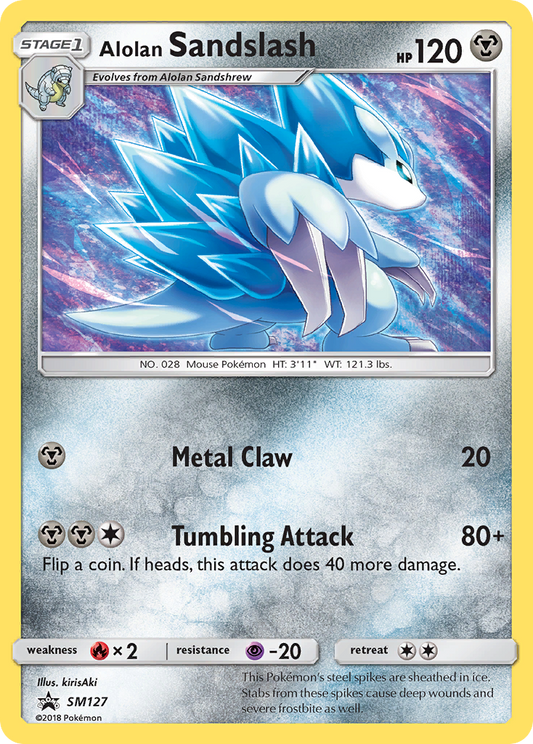 Alolan Sandslash - SM127 - SM Black Star Promos