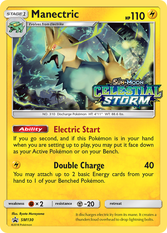 Manectric - SM130 - SM Black Star Promos