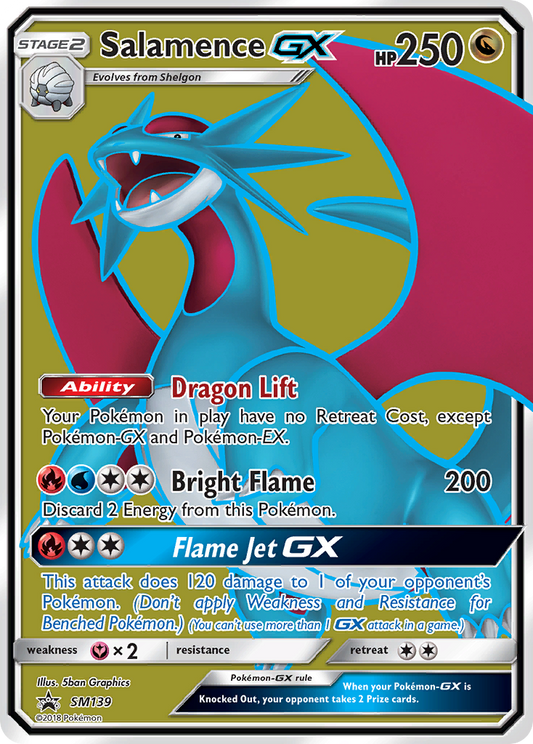 Salamence-GX - SM139 - SM Black Star Promos