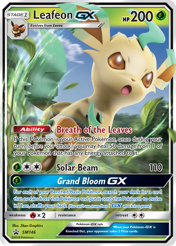 Leafeon-GX - SM146 - SM Black Star Promos