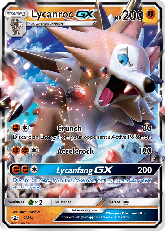 Lycanroc-GX - SM14 - SM Black Star Promos