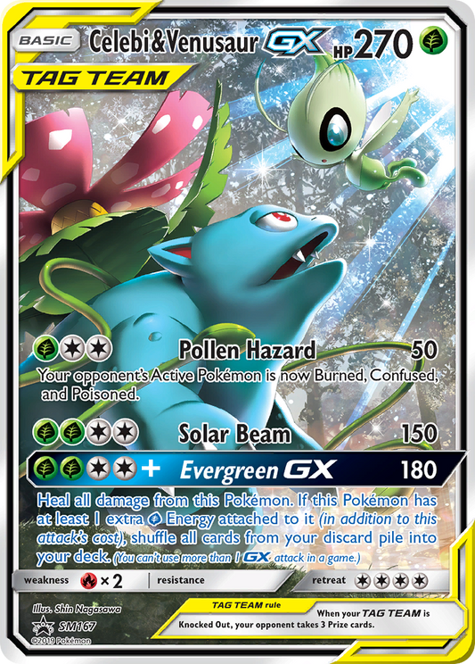 Celebi & Venusaur-GX - SM167 - SM Black Star Promos