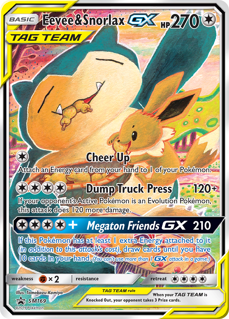 Eevee & Snorlax-GX - SM169 - SM Black Star Promos