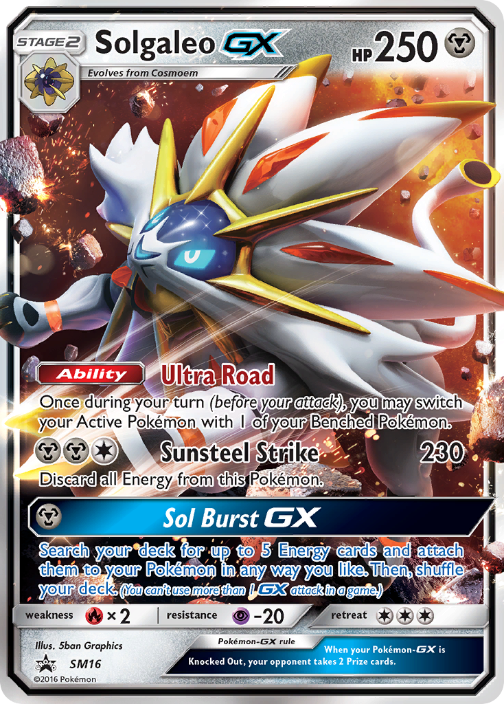 Solgaleo-GX - SM16 - SM Black Star Promos