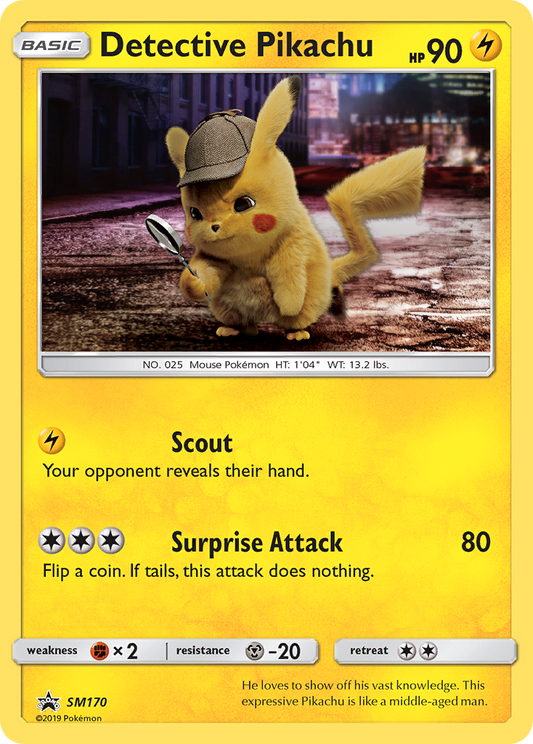 Detective Pikachu - SM170 - SM Black Star Promos