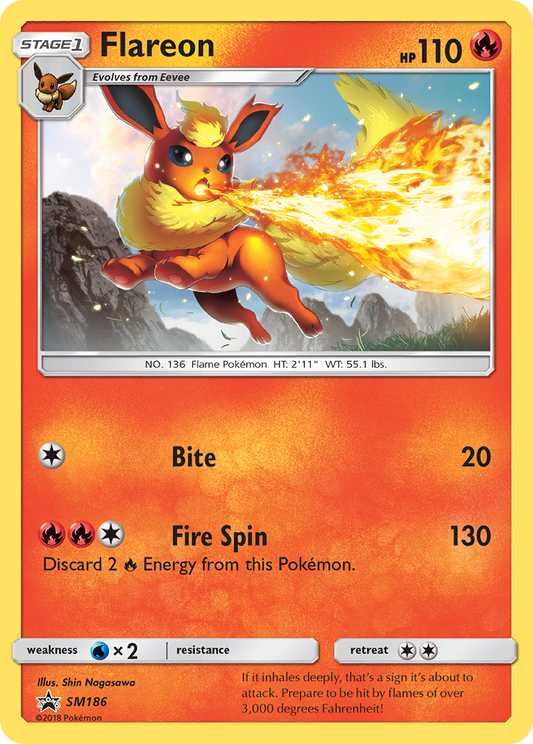 Flareon - SM186 - SM Black Star Promos