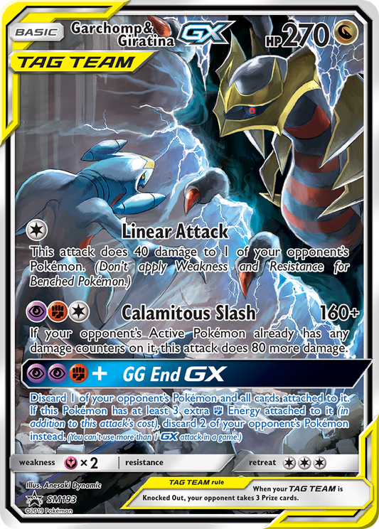 Garchomp & Giratina-GX - SM193 - SM Black Star Promos