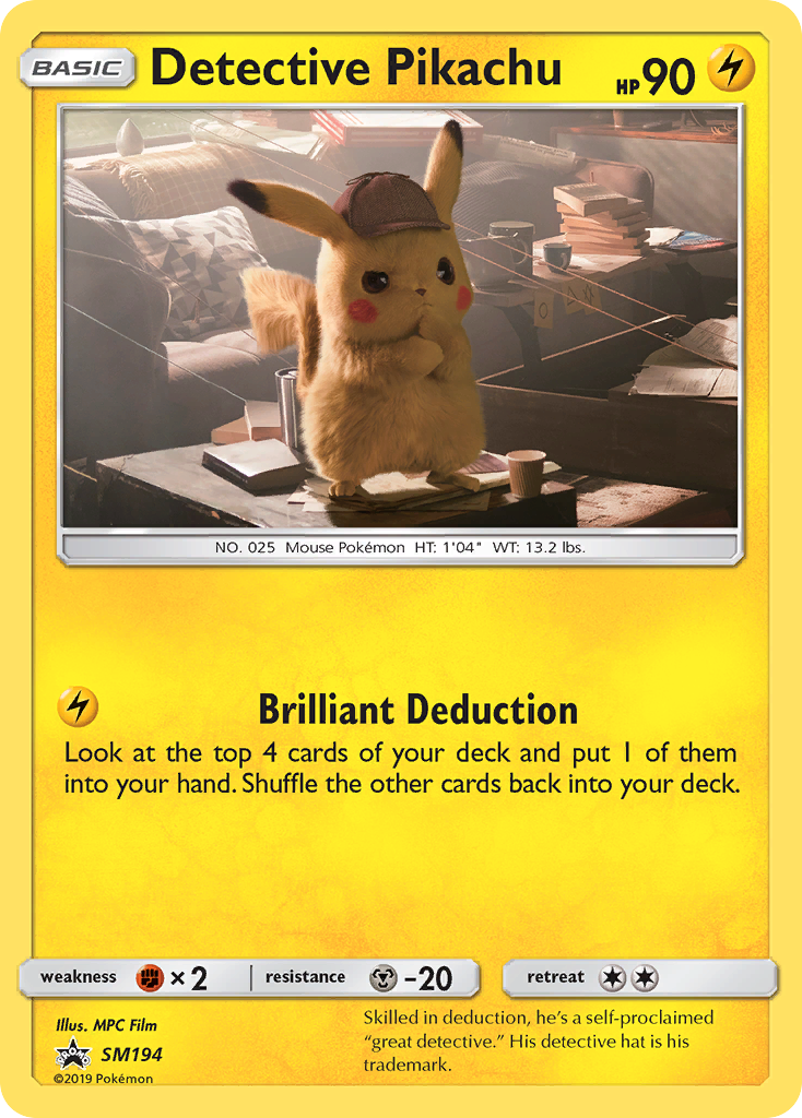 Detective Pikachu - SM194 - SM Black Star Promos