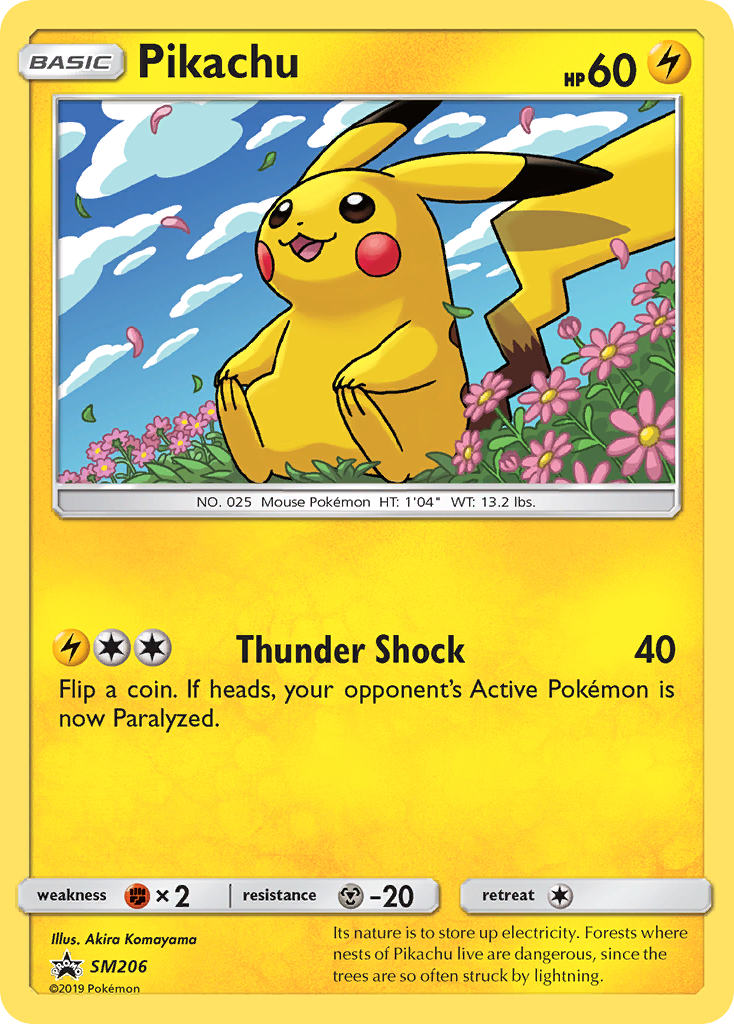 Pikachu - SM206 - SM Black Star Promos