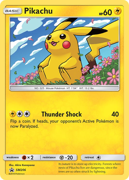 Pikachu - SM206 - SM Black Star Promos