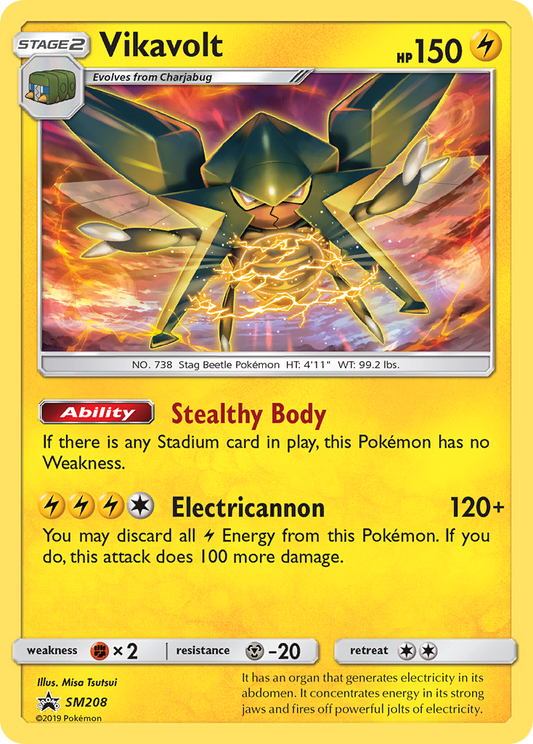 Vikavolt - SM208 - SM Black Star Promos