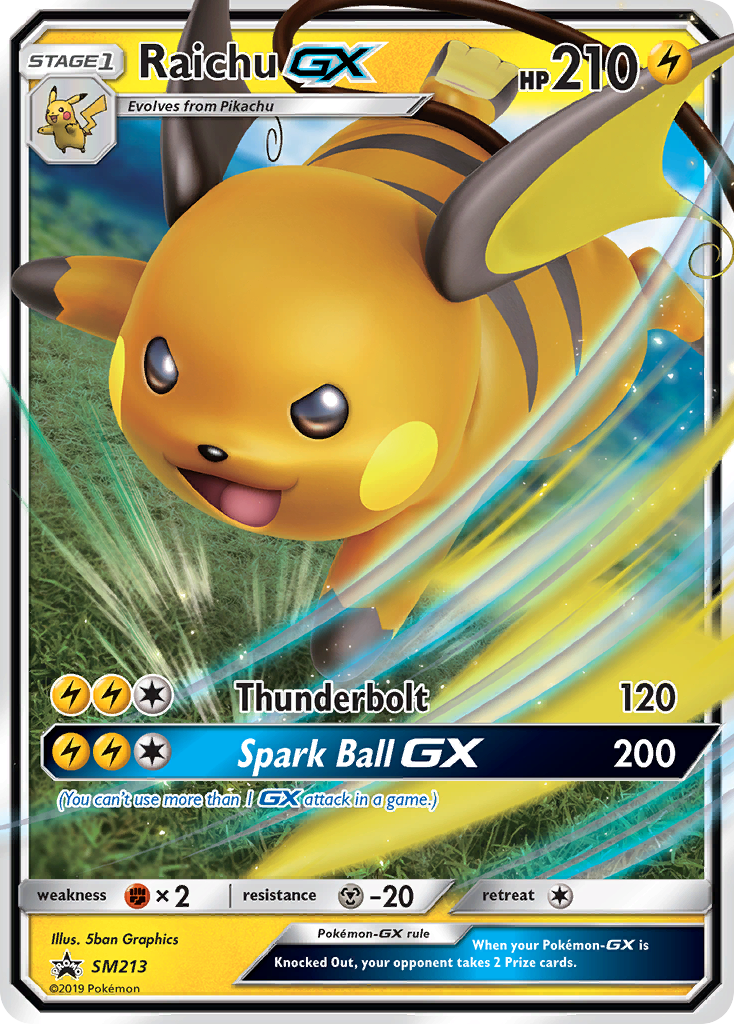 Raichu-GX - SM213 - SM Black Star Promos