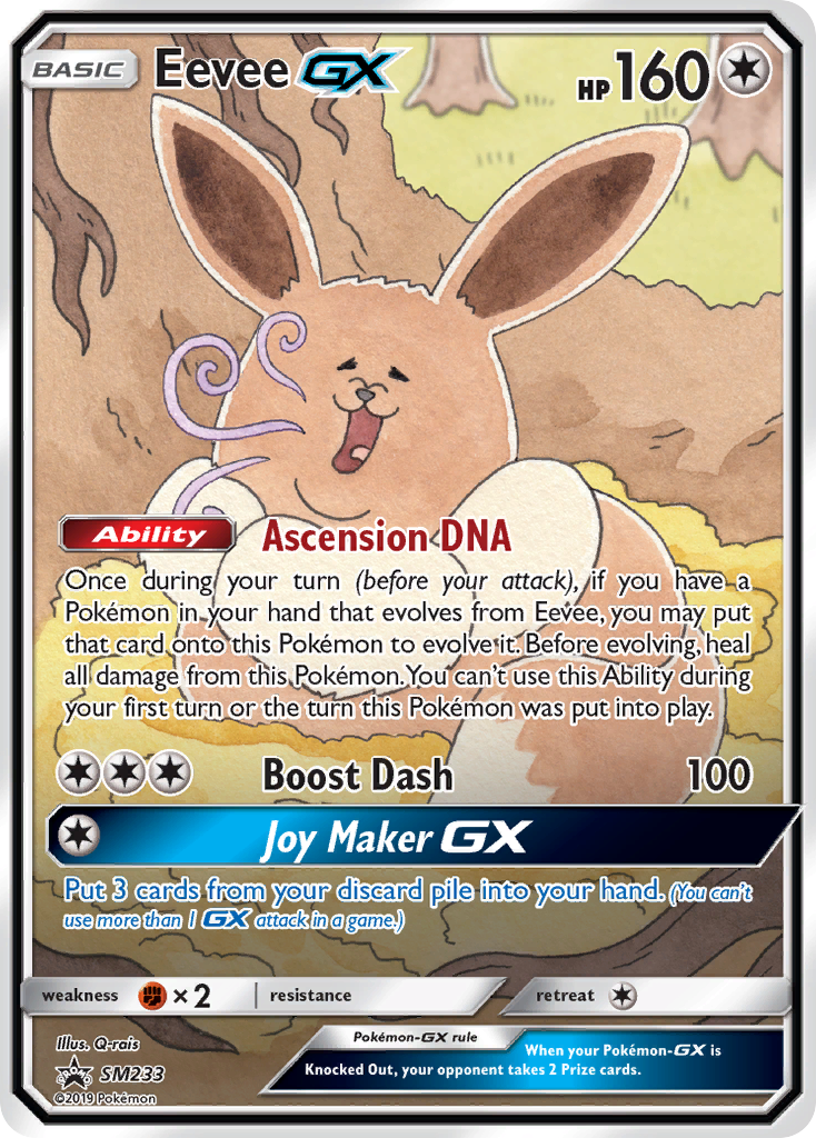 Eevee-GX - SM233 - SM Black Star Promos