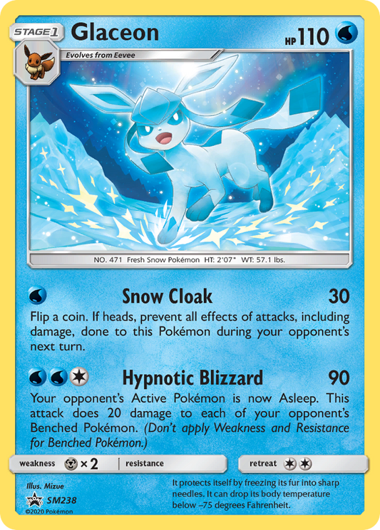 Glaceon - SM238 - SM Black Star Promos