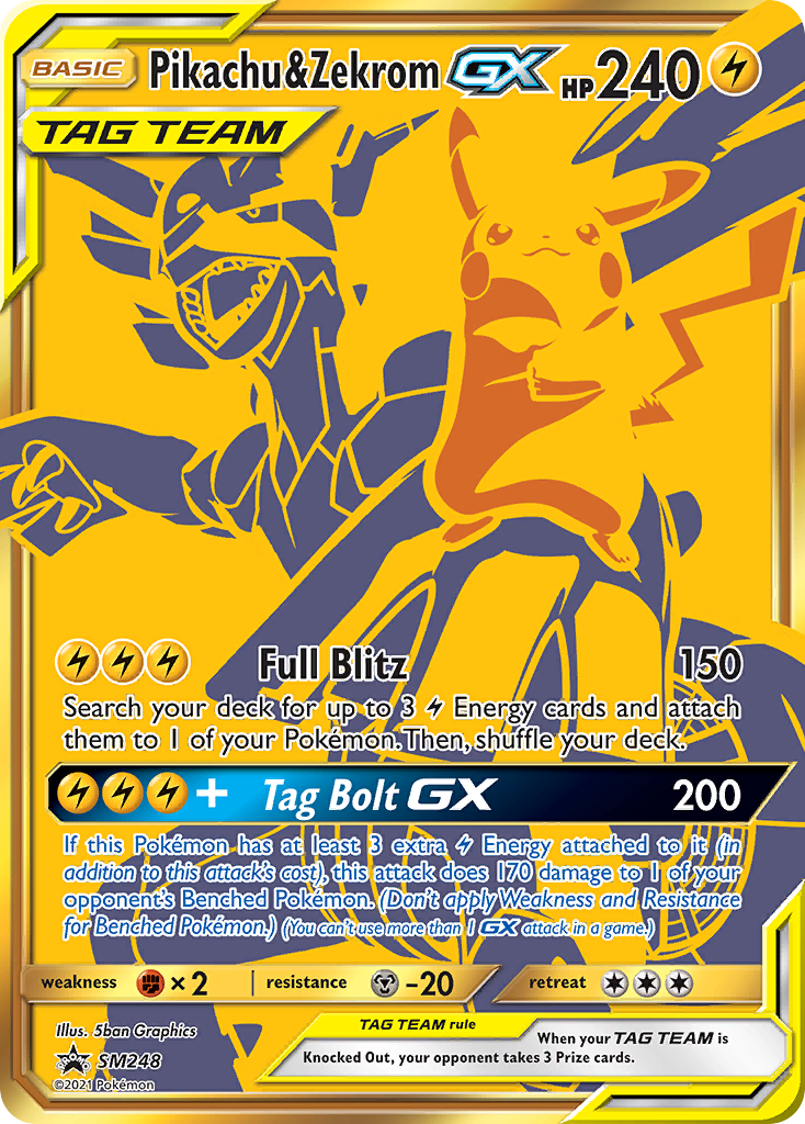 Pikachu & Zekrom-GX - SM248 - SM Black Star Promos